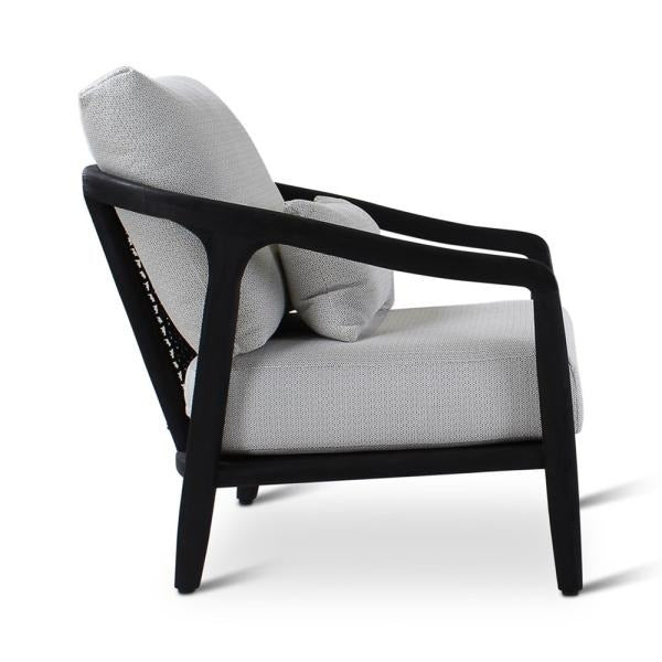 Castle Line Anais Lounge Chair – Black and Grey