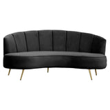 Celeste 3 Seater Sofa - Black Velvet