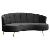 Celeste 3 Seater Sofa - Black Velvet