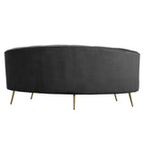 Celeste 3 Seater Sofa - Black Velvet