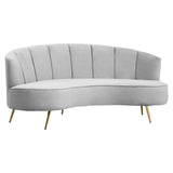 Celeste 3 Seater Sofa - Grey Velvet