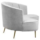 Celeste 3 Seater Sofa - Grey Velvet