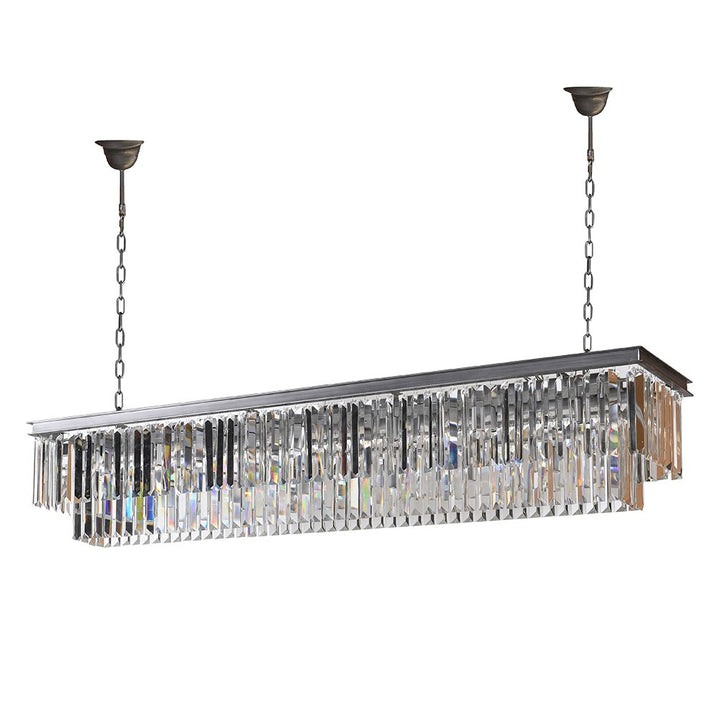 Celeste Rectangular Crystal Chandelier