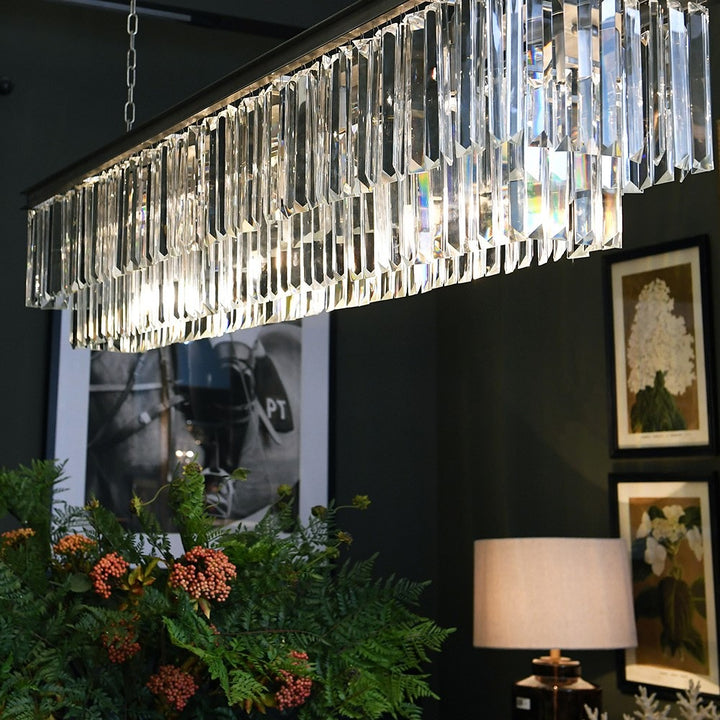 Celeste Rectangular Crystal Chandelier