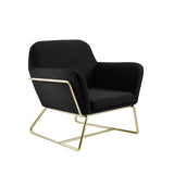 LPD Home Charles Armchair – Black & Gold