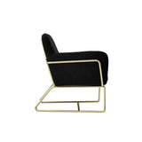 LPD Home Charles Armchair – Black & Gold