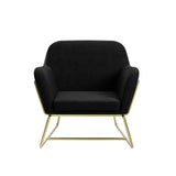 LPD Home Charles Armchair – Black & Gold