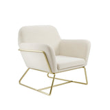 LPD Home Charles Armchair – Cream & Gold