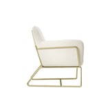 LPD Home Charles Armchair – Cream & Gold
