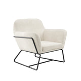 LPD Home Charles Armchair – Ivory & Black