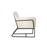 LPD Home Charles Armchair – Ivory & Black