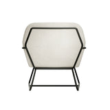LPD Home Charles Armchair – Ivory & Black