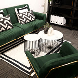 LPD Home Charles Armchair – Racing Green & Gold