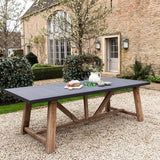 Garden Trading Chilford Dining Table – Acacia Wood and Polystone