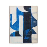 Chromatic Flow Abstract Canvas – Cobalt