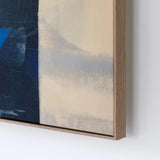Chromatic Flow Abstract Canvas – Cobalt