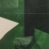 Chromatic Flow Abstract Canvas – Emerald