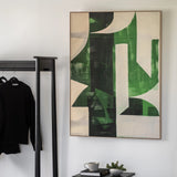 Chromatic Flow Abstract Canvas – Emerald