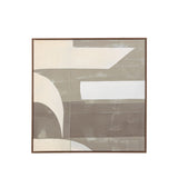 Chromatic Flow Square Abstract Canvas II – Neutral