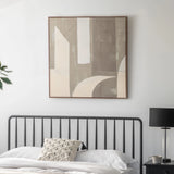 Chromatic Flow Square Abstract Canvas II – Neutral