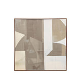 Chromatic Flow Square Abstract Canvas I – Neutral