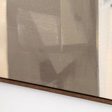 Chromatic Flow Square Abstract Canvas I – Neutral