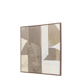 Chromatic Flow Square Abstract Canvas I – Neutral