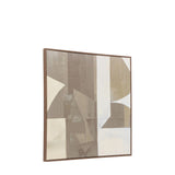 Chromatic Flow Square Abstract Canvas I – Neutral
