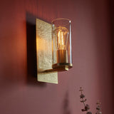 Cinder Wall Light – Hammered Brass