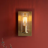 Cinder Wall Light – Hammered Brass