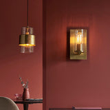 Cinder Wall Light – Hammered Brass