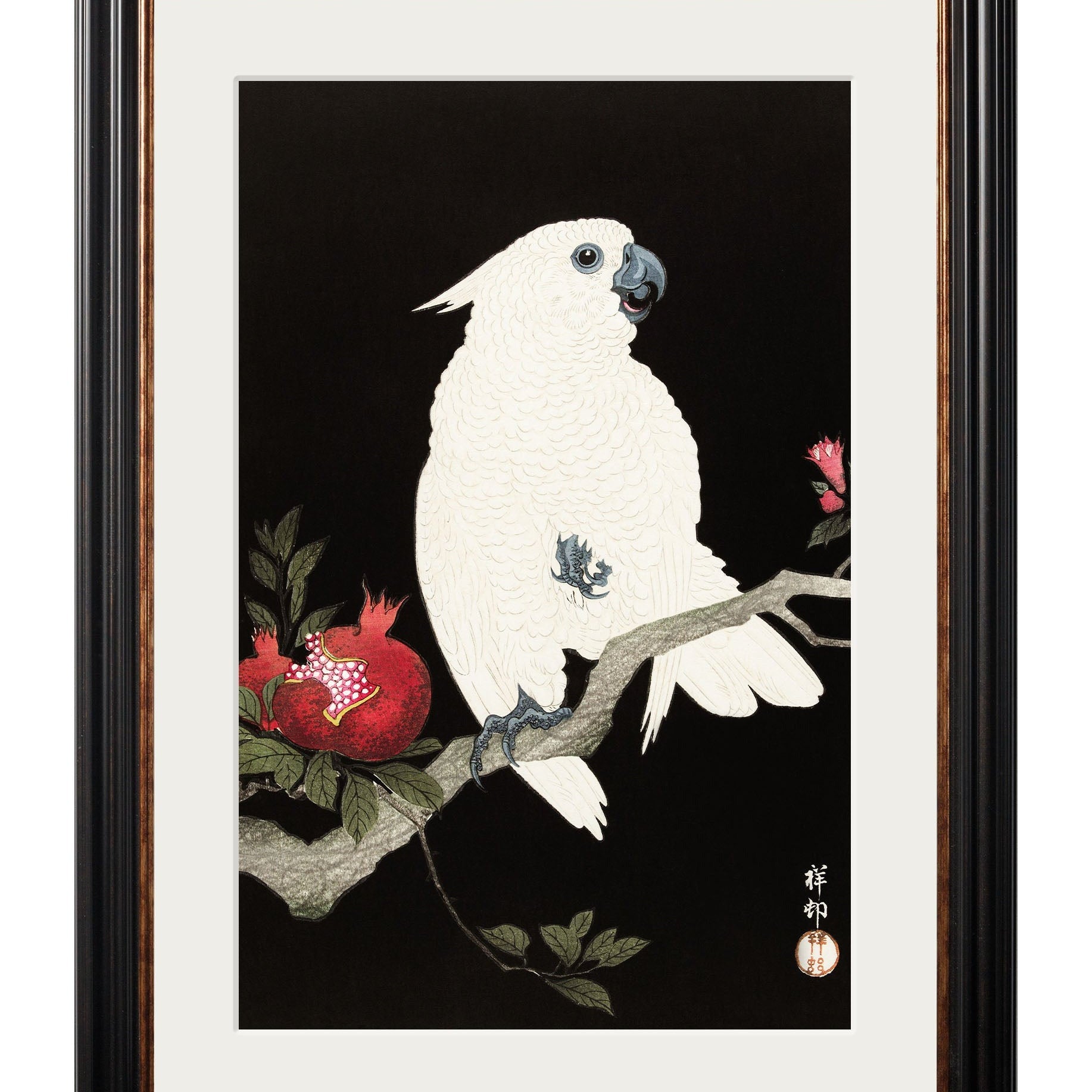 Cockatoos by Ohara Koson – York Slim Framed Print