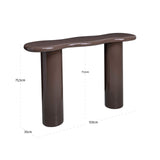 Richmond Interiors Cordelia Console Table – Chestnut