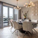 Richmond Interiors Luxor Oval Dining Table - 235cm