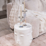 Richmond Interiors Christy Side Table – White