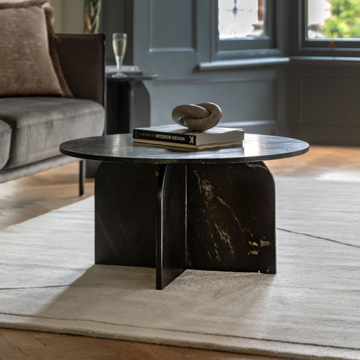 Corbin Coffee Table – Black Marble