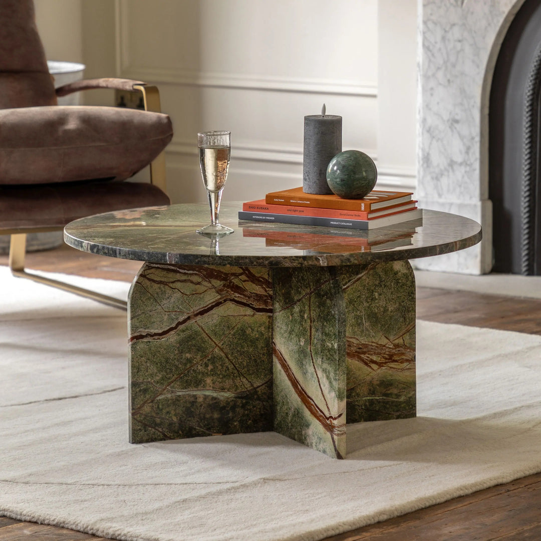 Corbin Coffee Table – Ember Marble