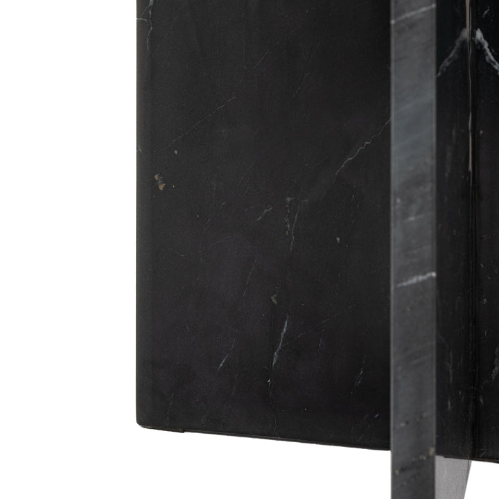 Corbin Side Table – Black Marble