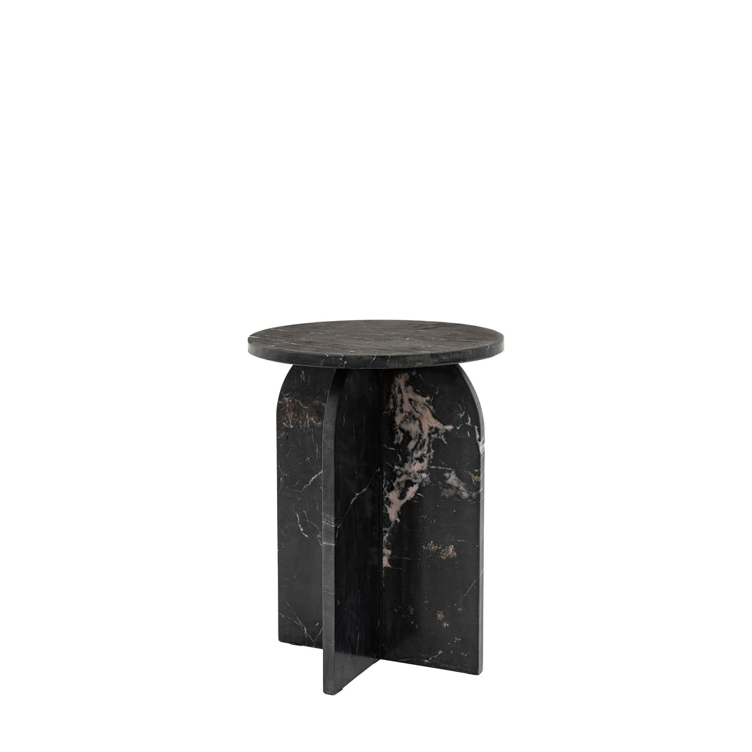 Corbin Side Table – Black Marble