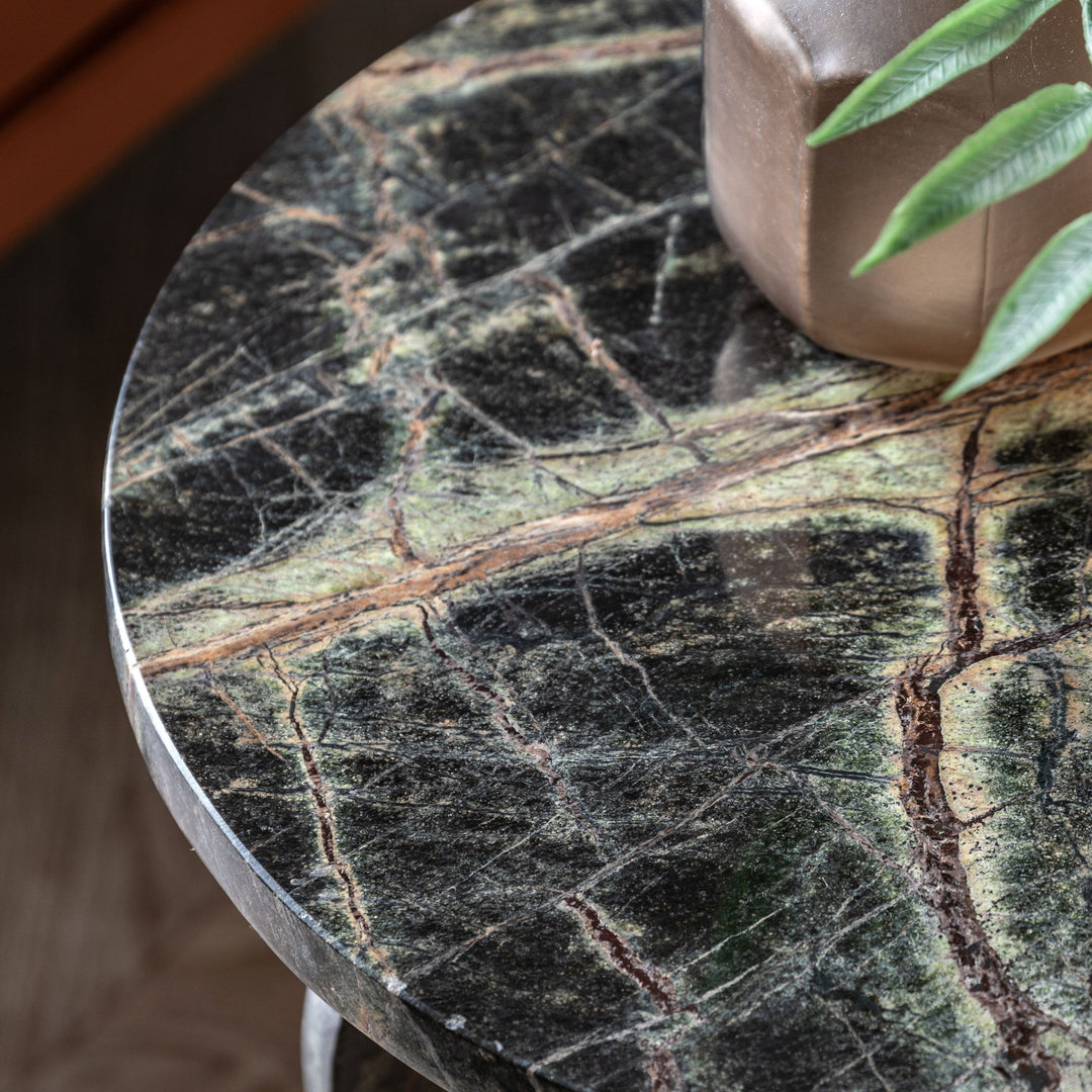 Corbin Side Table – Ember Marble