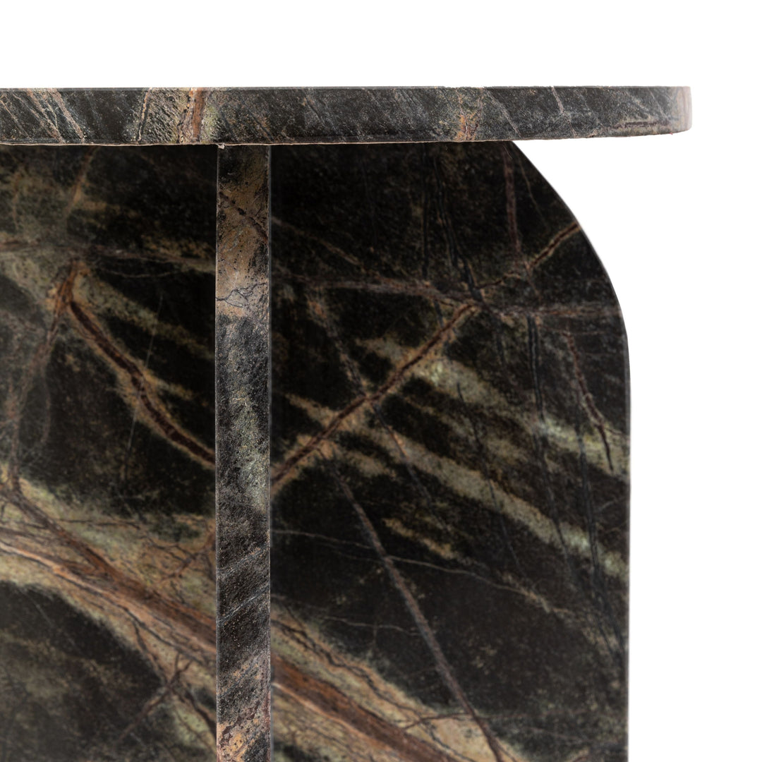 Corbin Side Table – Ember Marble