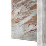 Corbin Side Table – Natural Marble – Excess Stock