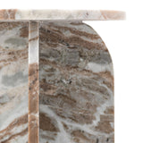 Corbin Side Table – Natural Marble – Excess Stock