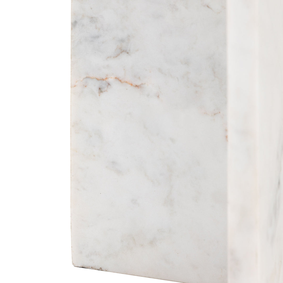 Corbin Side Table – White Marble