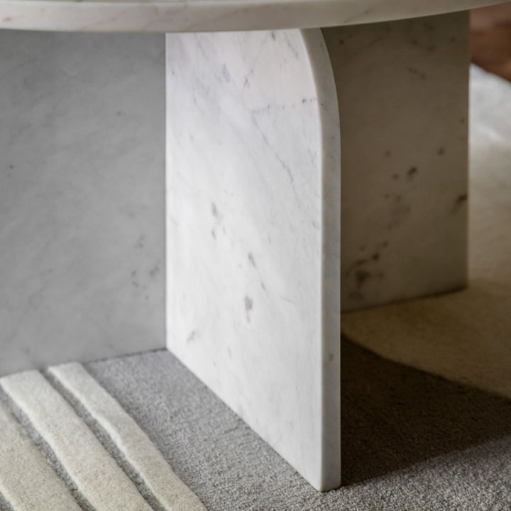 Corbin Coffee Table – White Marble