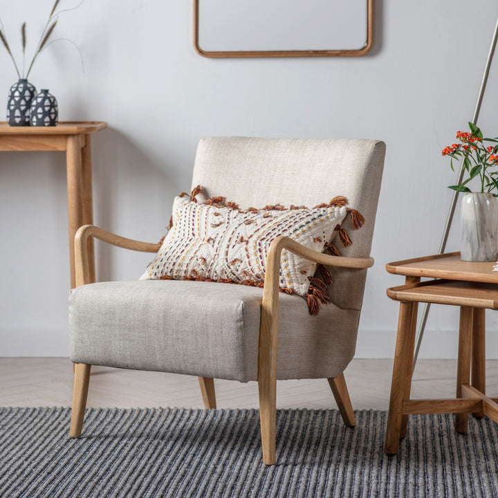 Cordova Armchair – Natural Linen