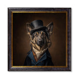Count Von Shepherd - Gentleman German Shepherd – Oxford Square Frame