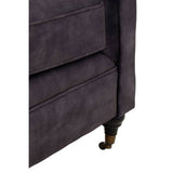 Cecilia 2-Seater Sofa – Dark Grey Velvet