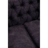 Cecilia 2-Seater Sofa – Dark Grey Velvet