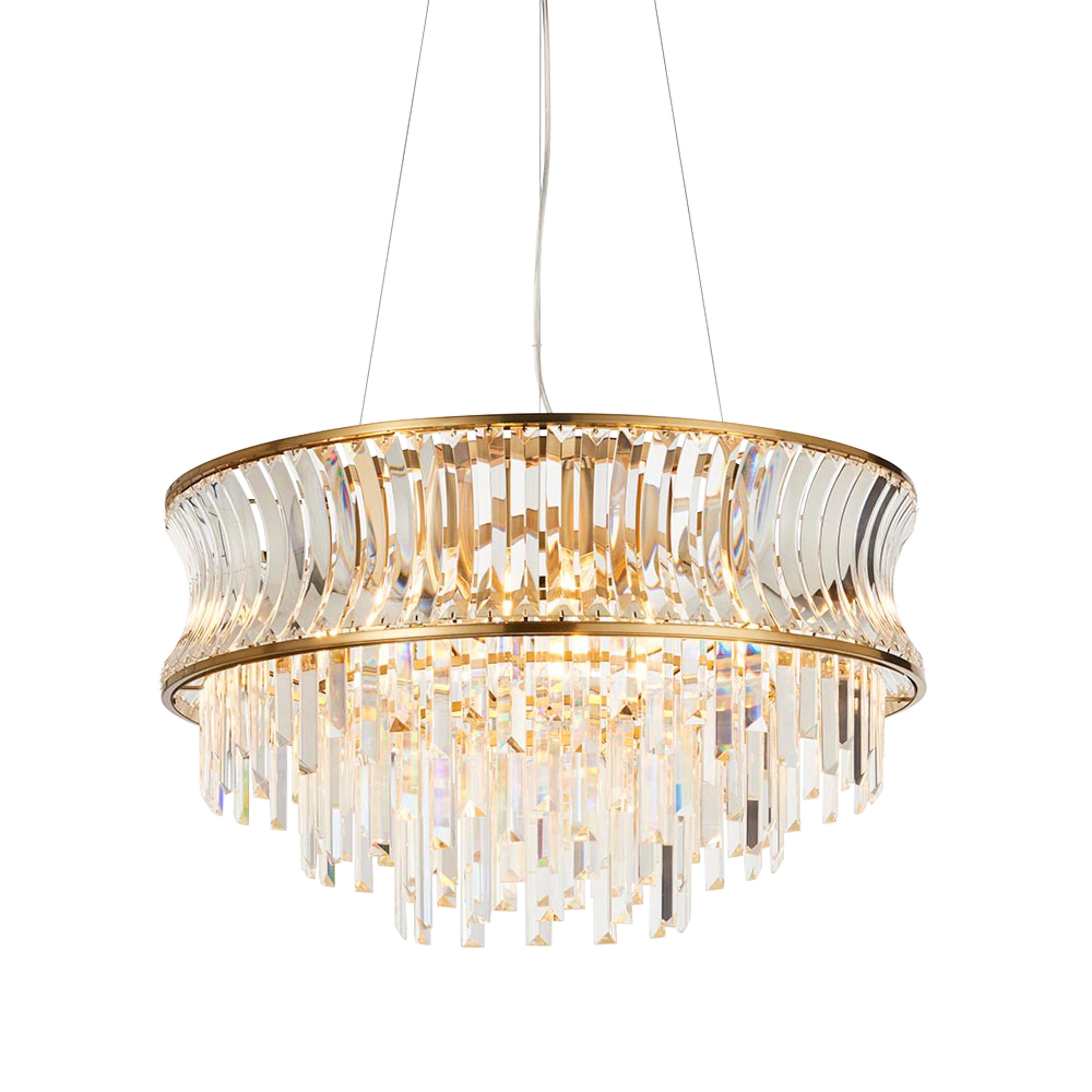 Cristallienne Pendant Light – Antique Brass